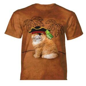 Pirate Cat T-shirt (Purrates Life) from The Mountain - Size Large UNISEX
